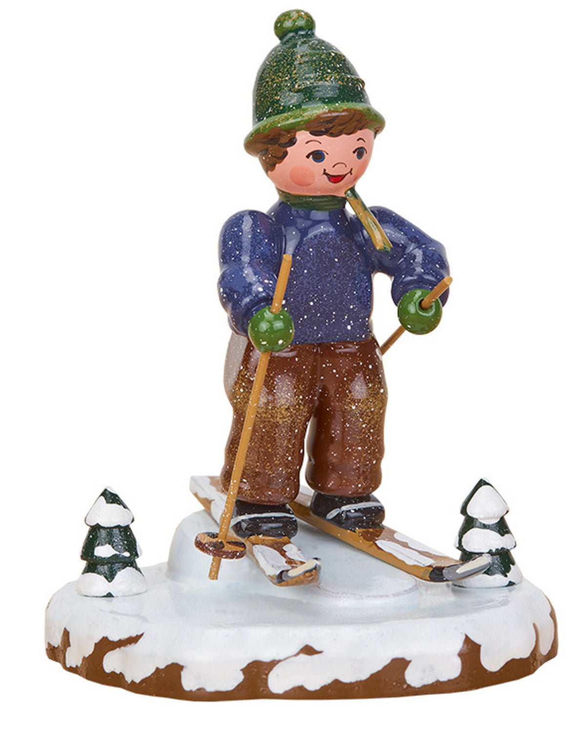 HUB - 110h1005 - Hubrig Volkskunst 'Winterkinder - Schneeschuhfahrt 8cm'