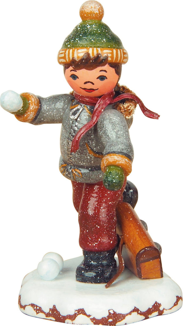 HUB - 110h0014 - Hubrig Volkskunst 'Winterkinder - Schuljunge 7cm'