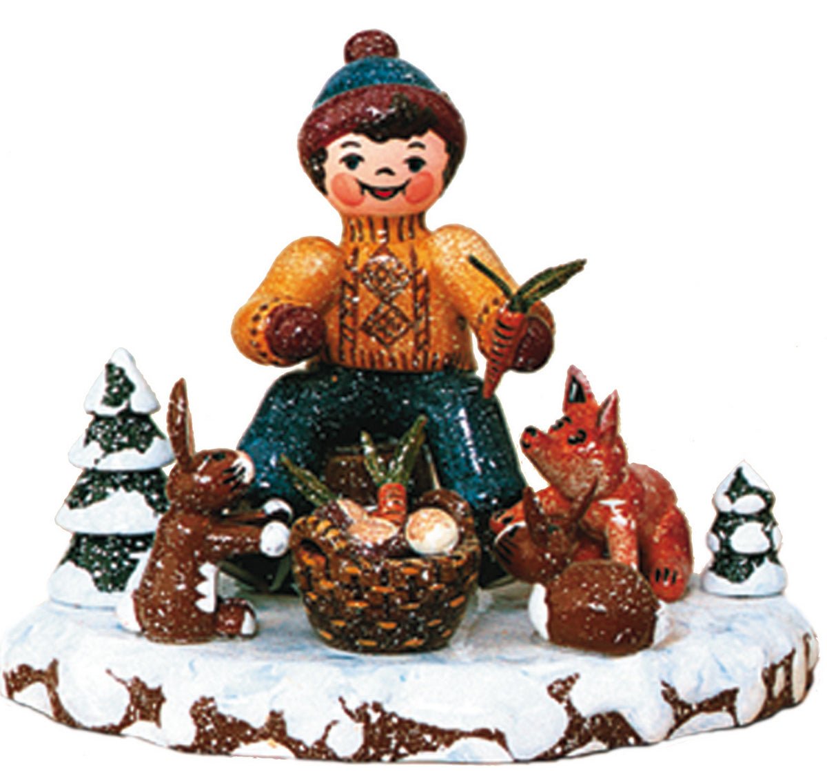 HUB - 110h1003 - Hubrig Volkskunst 'Winter Children - Animals of the Forest 7cm'