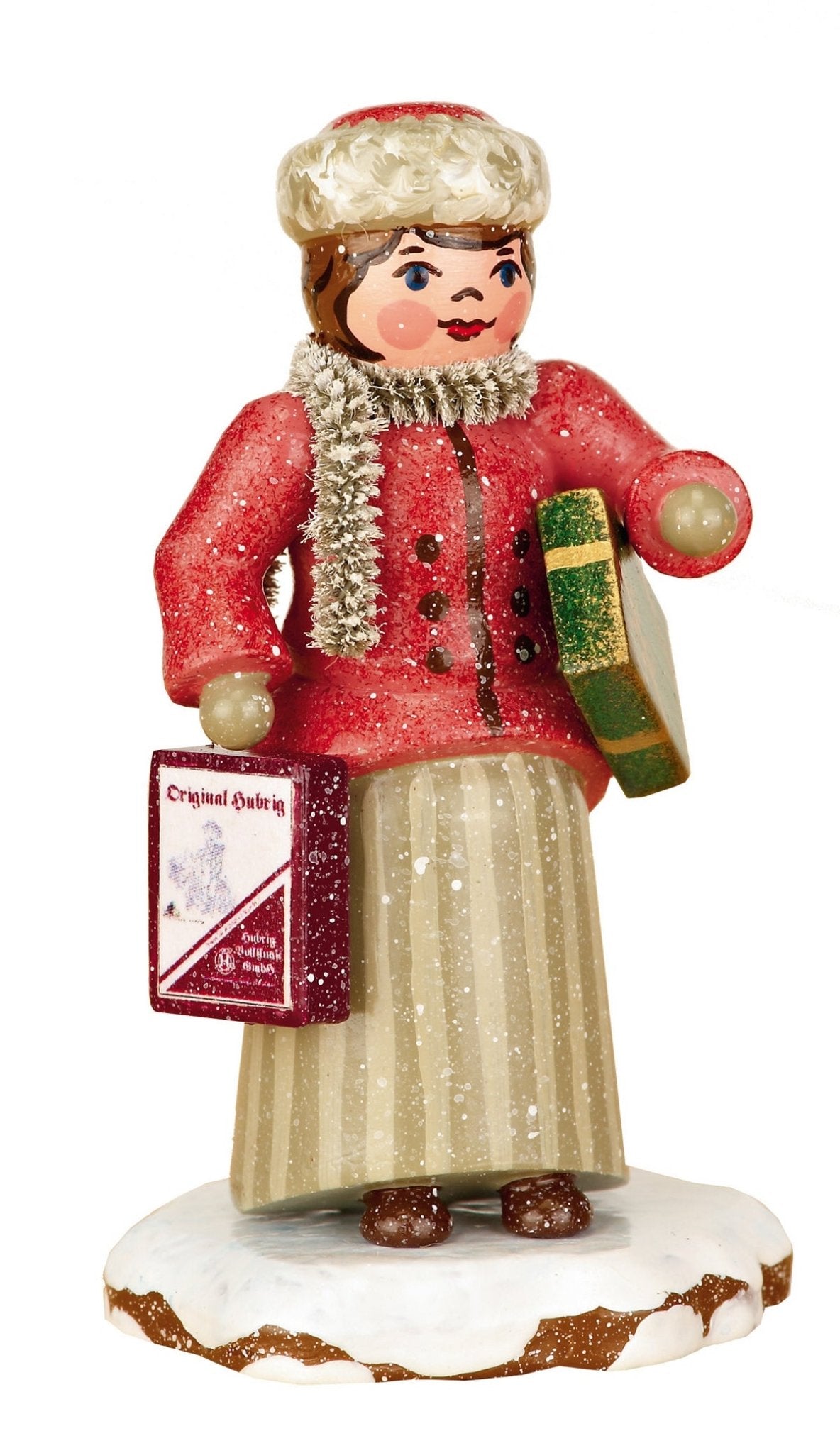 HUB - 110h0024 - Hubrig Volkskunst 'Winterkinder - Weihnachtseinkäufe 7,5cm'