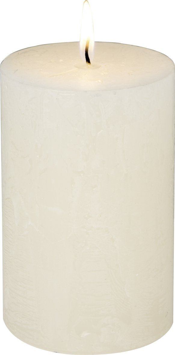 IHR - K141191 - IHR, Cylinder Stumpenkerze, ivory, D7 x 11cm