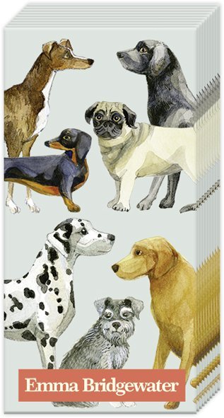 IHR - PT891849 - Ihr, Papiertaschentücher Dogs, 21x21cm