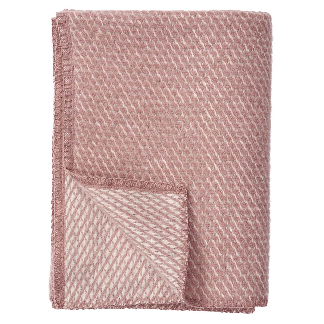 KLI - 230702 - KLIPPAN, Kinderdeken Velvet, 100% biologisch - lamswol, 90 x 130 cm, rosé