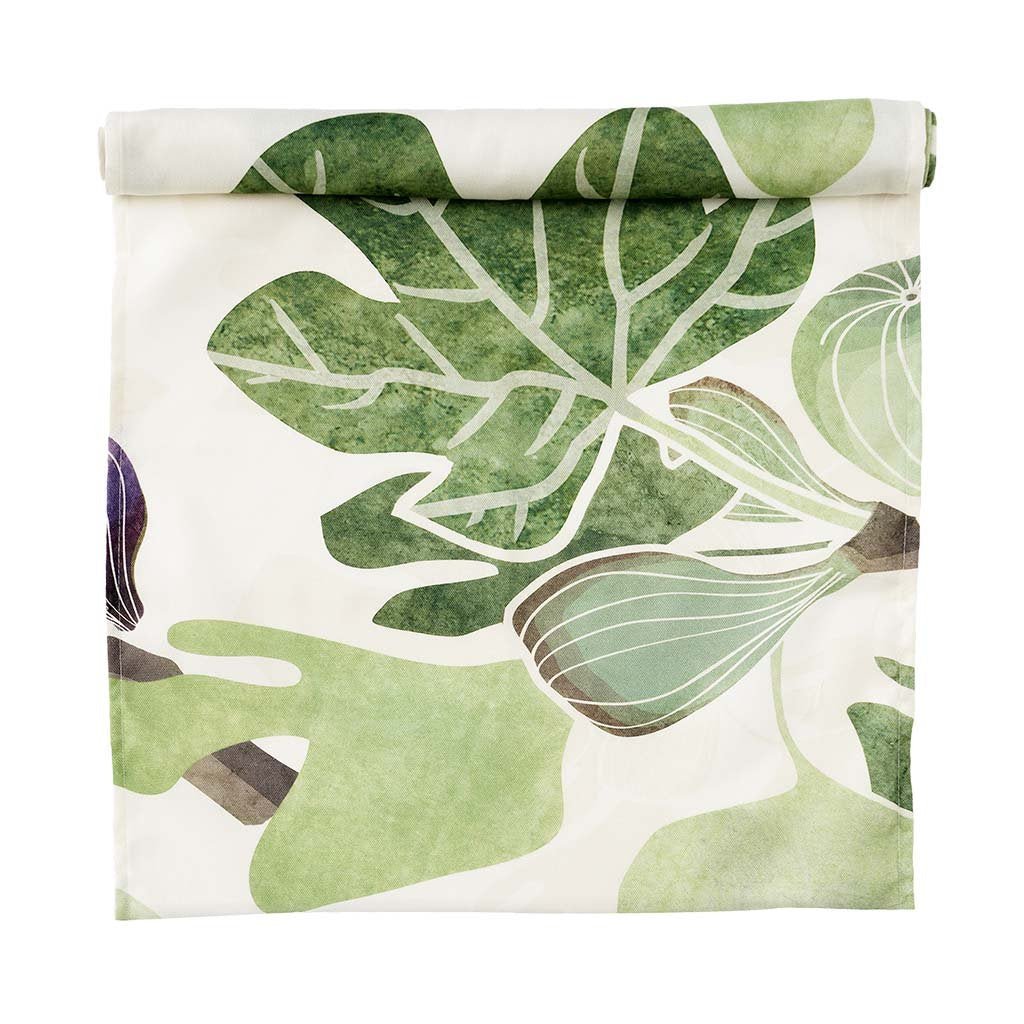 KLI-520401 - KLIPPAN - Tischläufer "Figs" Serie, 100% Baumwolle, 45x150cm