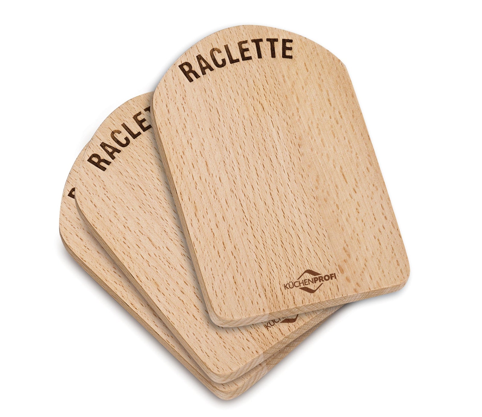 KPR-1748001000 - Küchenprofi, Raclette Brettchen Holz 4er