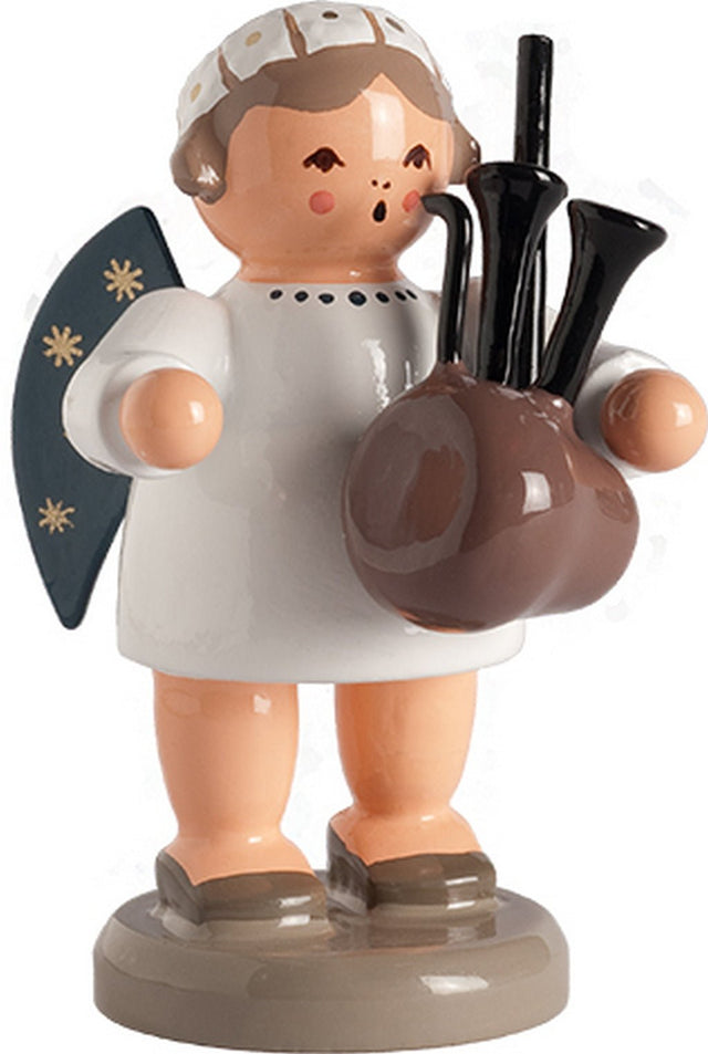KWO - A75679 - KWO - Engel mit Dudelsack, Holzkunst, 5cm