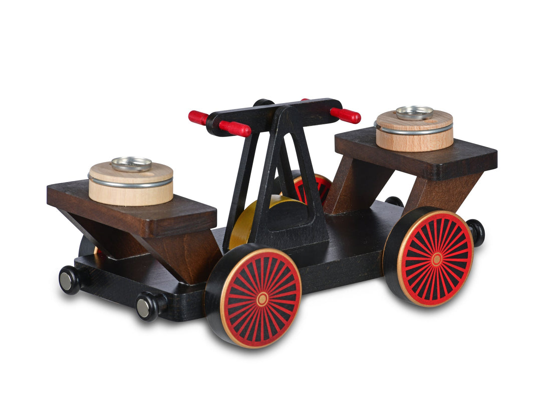 KWO - A75858 - KWO Wooden Train Figures - Draisine, Wood Art, 26x13x12cm - 2025
