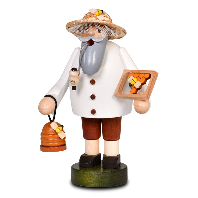 KWO-A21141 - KWO Holzfigur - Räuchermann Bienenzüchter, Holzkunst, 18cm - 2026