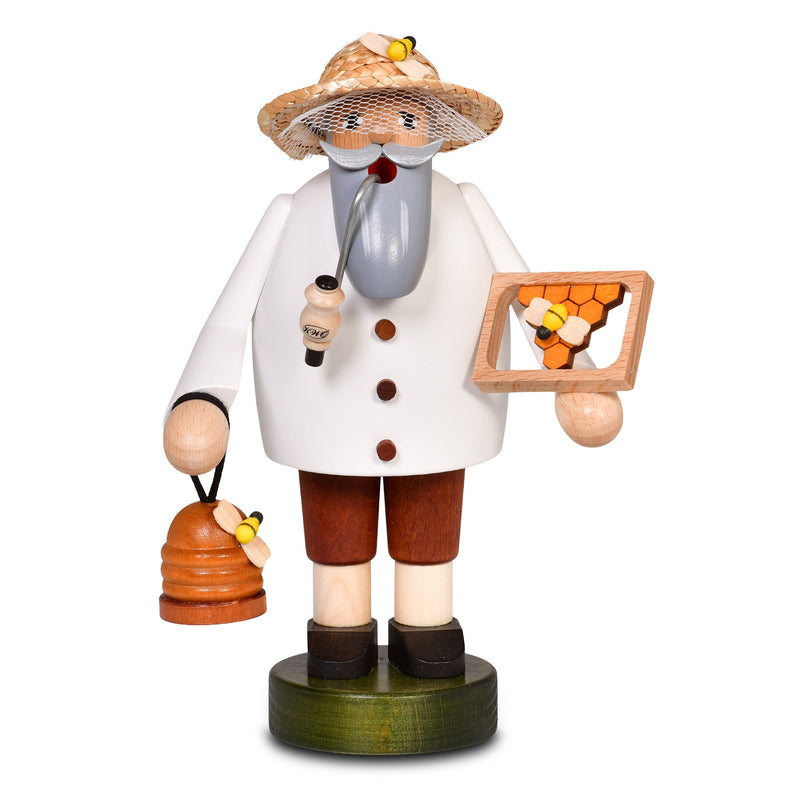 KWO-A21141 - KWO Holzfigur - Räuchermann Bienenzüchter, Holzkunst, 18cm - 2026