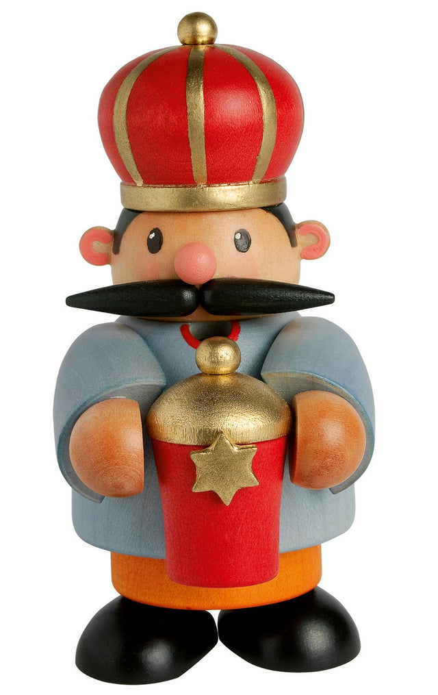 KWO - A25016 - KWO - Räuchermann Melchior, mini, Holzkunst, Höhe 10cm