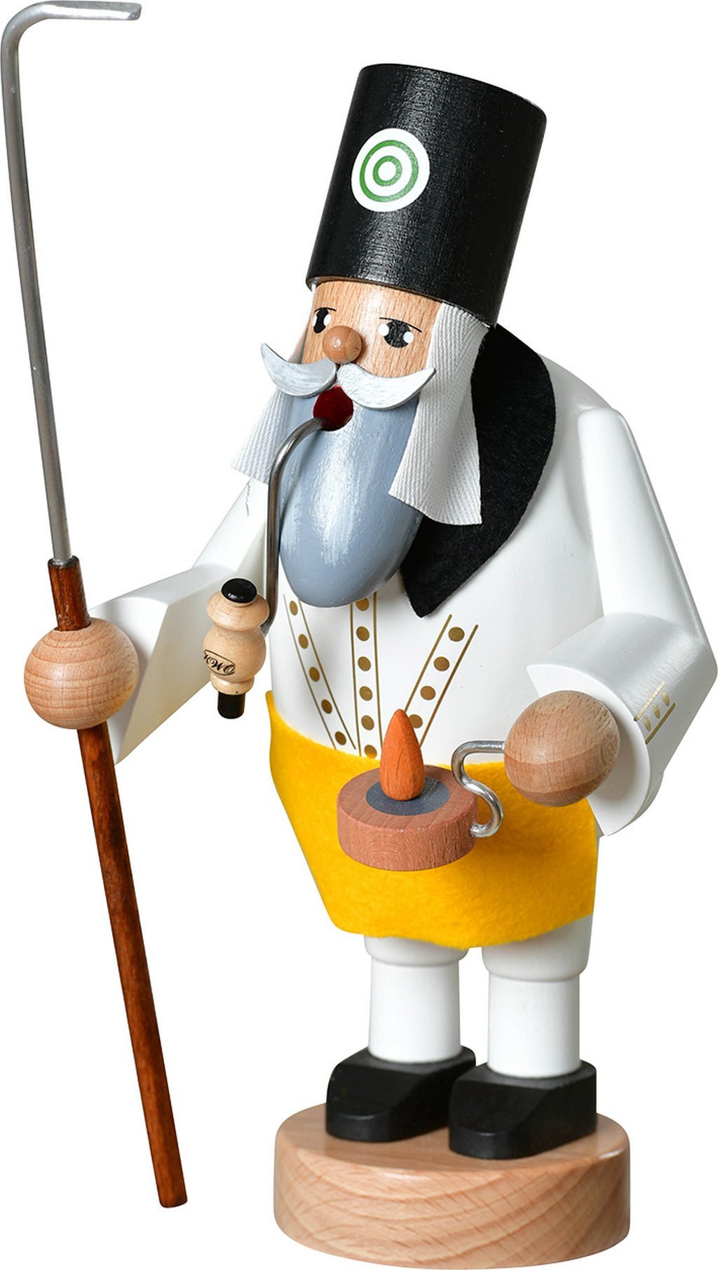 KWO-A21134 - KWO - Smokeman Sulfur Hut Worker, Wood Art, 18cm