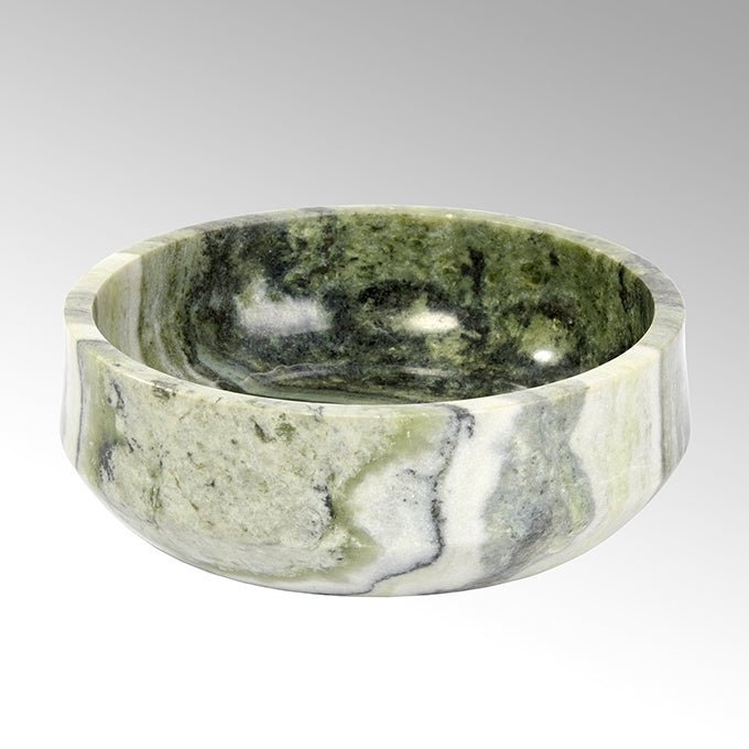 LAM-63267 - Lambert - Berubari Bowl, Marble, Rainforest Green, H10cm, D30cm
