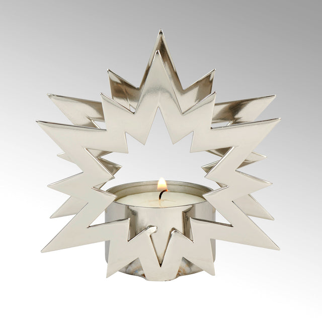 LAM - 46220 - Lambert - Nova Teelichthalter nickel glänzend, Edelstahl