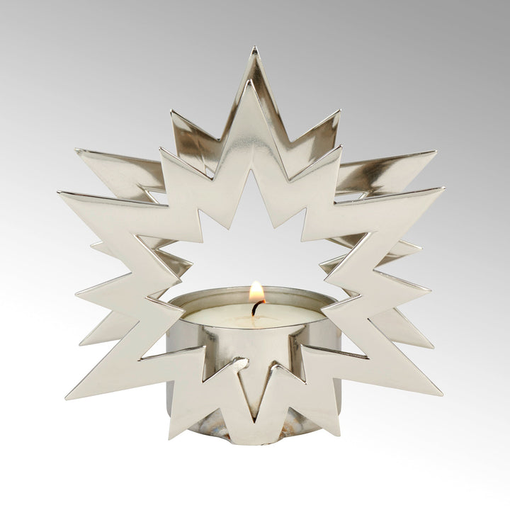 LAM - 46220 - Lambert - Nova Teelichthalter nickel glänzend, Edelstahl
