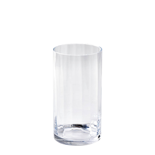 LAM - 17129 - Lambert - Tagliare Vase Glas, klar mit Optik, H28 D15cm