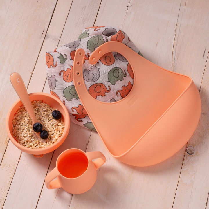 LUR - 00280011 - Little Lurch Lätzchen soft aprikot