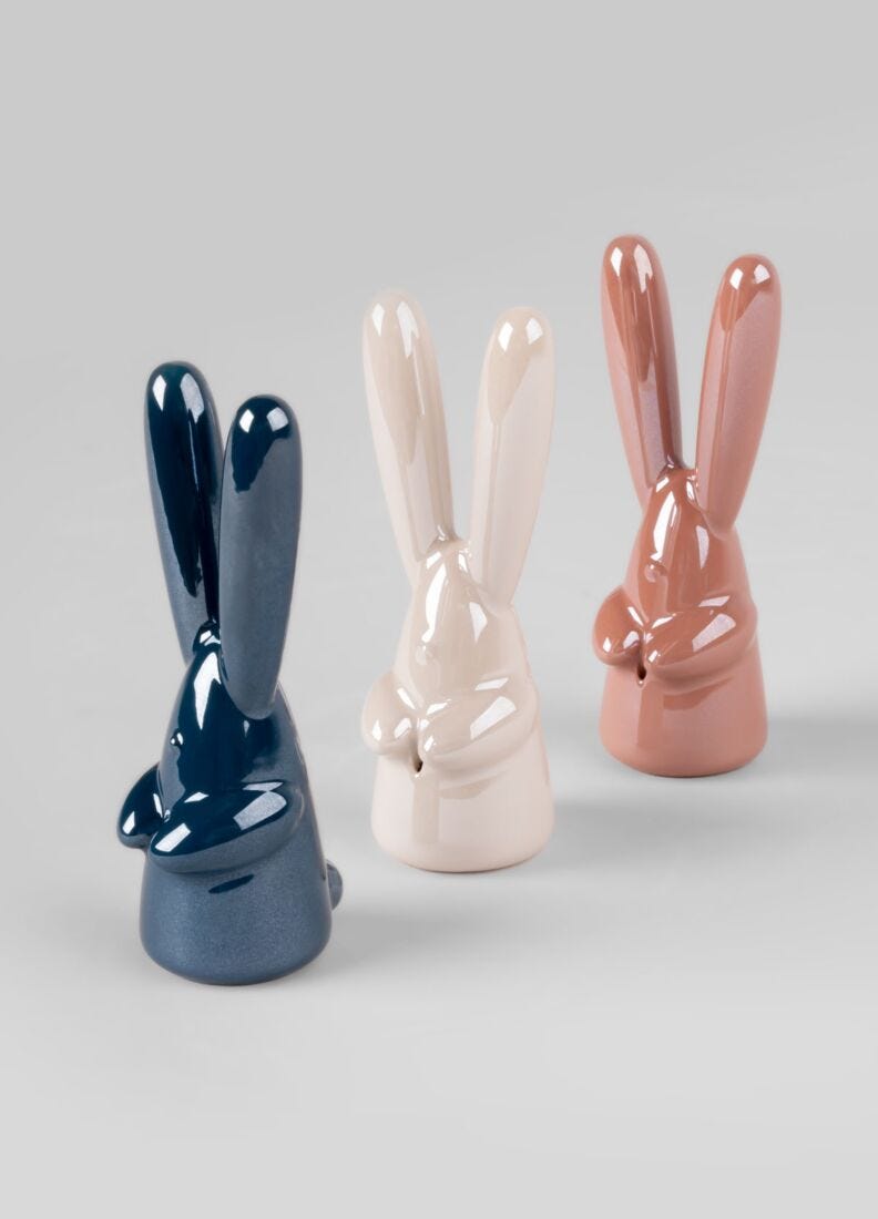 010-40318 - LLADRO® Figurina Iepuraș, albastru închis, 12cm - 01040318 - 2026