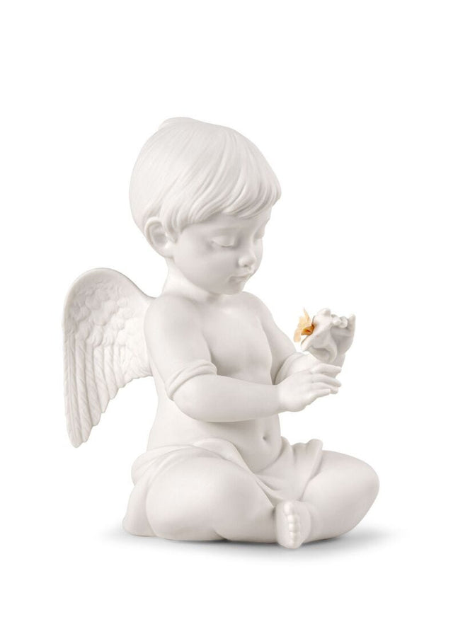010-09789 - LLADRO® Figur Engel mit Blume, Skulptur, 20cm - 01009789 - 2026