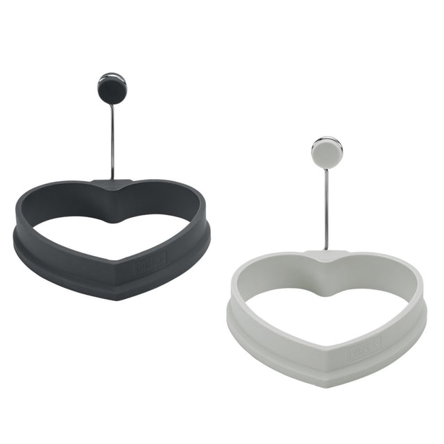 LUR - 00070270 - LURCH 'Eierformer Herz 2er Set light iron/grey'