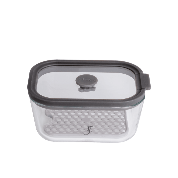 LUR-00240527 - LURCH, Glasbehälter Fresh 500ml mit dichtem Deckel und Abtropfgitter