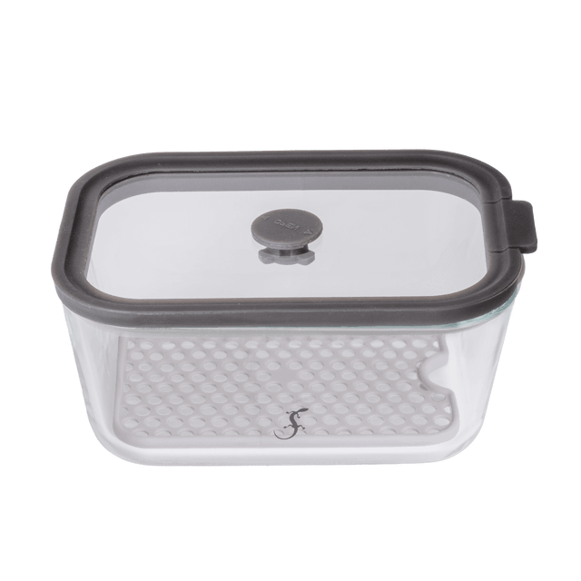 LUR-00240528 - LURCH, Glasbehälter Fresh 800ml mit dichtem Deckel und Abtropfgitter