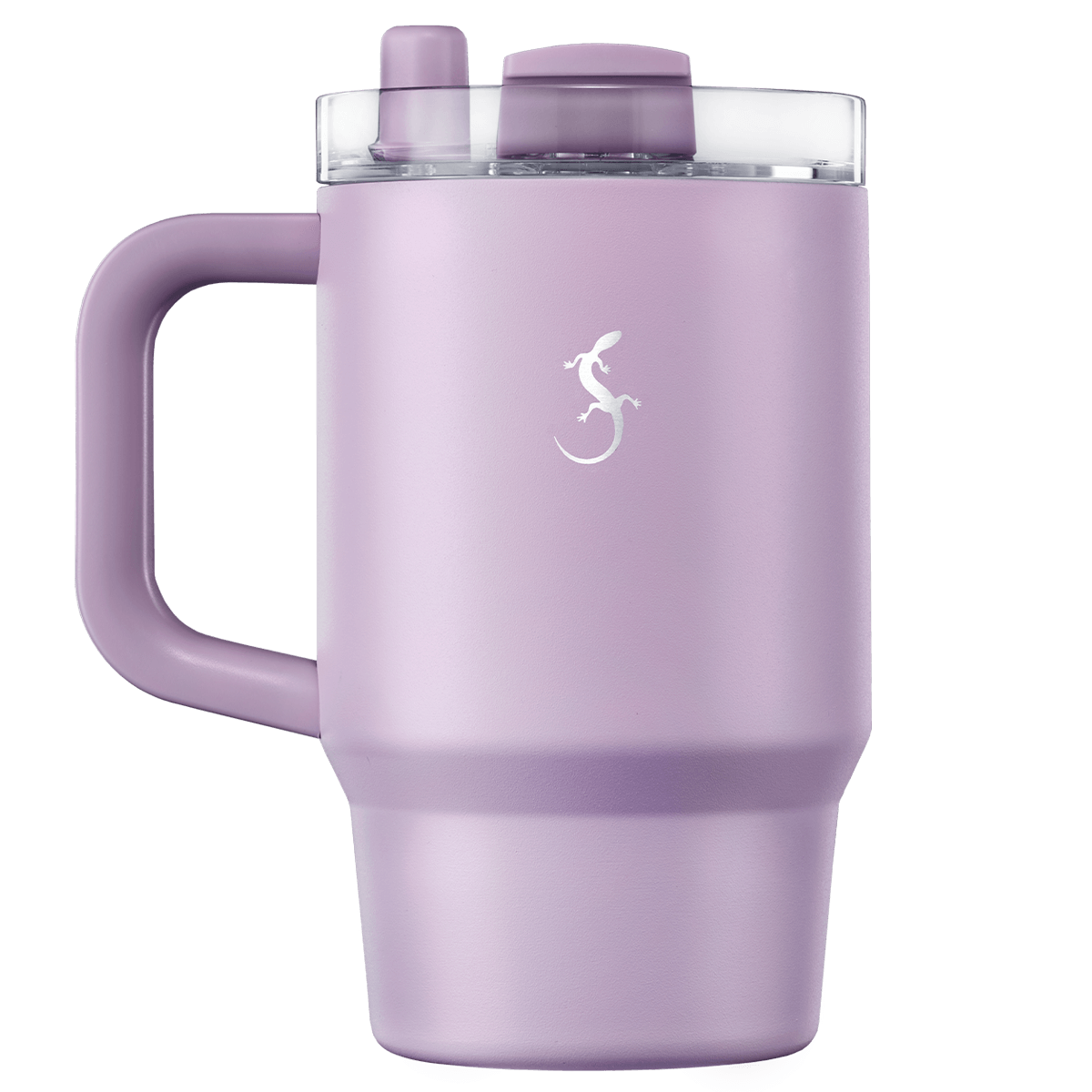 LUR - 00270975 - Lurch Isolierbecher Big Cup Mini 0,8l mit Trinkhalm und Pulverbeschichtung, Flieder