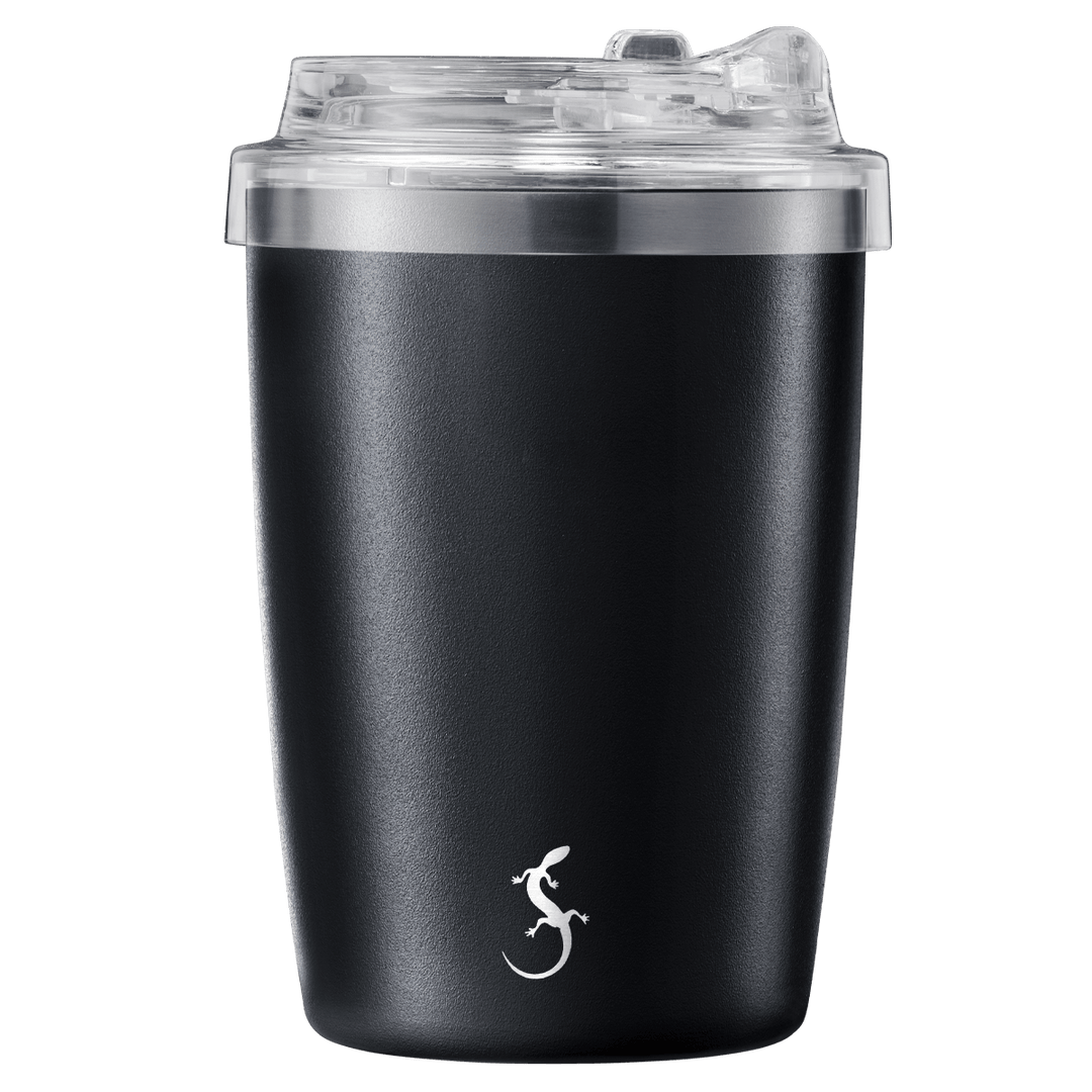 LUR - 00270983 - Lurch Isolierbecher Coffee - To - Go 0,3l mit Pulverbeschichtung, Schwarz