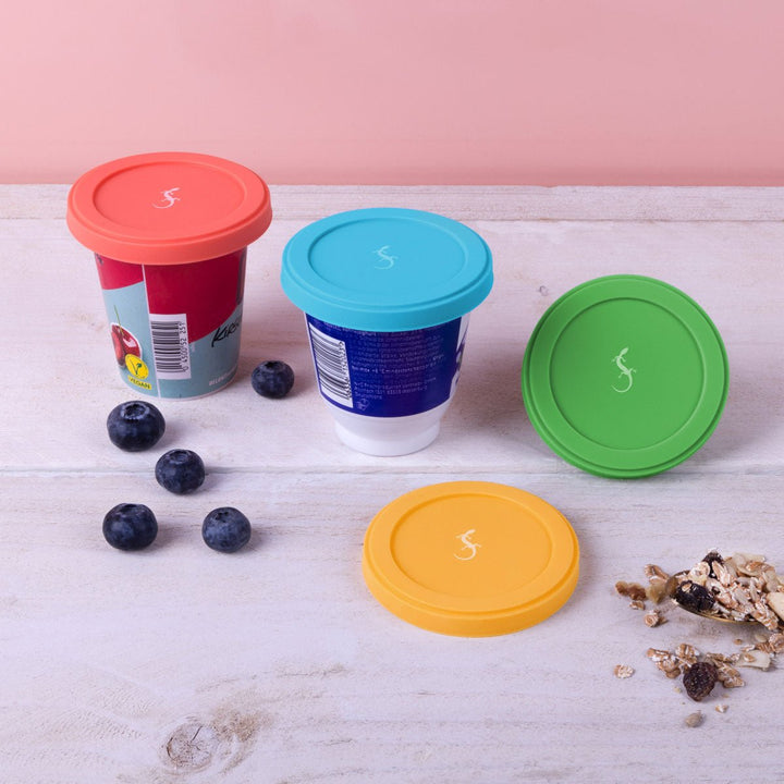 LUR-00210605 - LURCH, Joghurt - Deckel Silikon D8cm, Farbe blue curacao