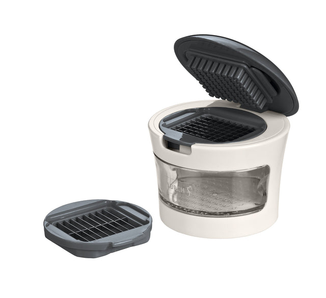 L00221430 - LURCH Piedra para cortar ajos gris/blanco, incluye recipiente recogedor