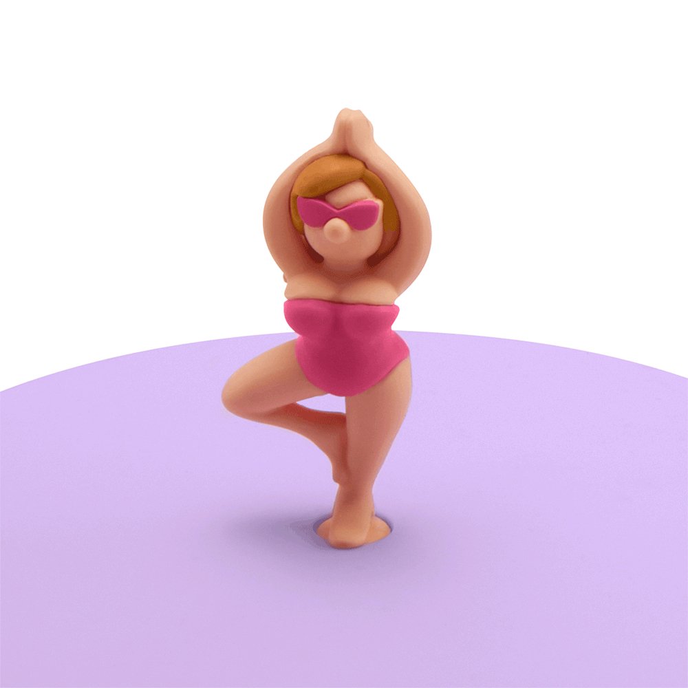 LUR - 00210847 - LURCH Mein Deckel Beach Girls Yolanda Yoga Ø10,5cm Silikon