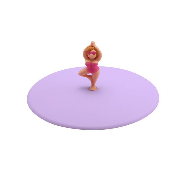 LUR - 00210847 - LURCH Mein Deckel Beach Girls Yolanda Yoga Ø10,5cm Silikon