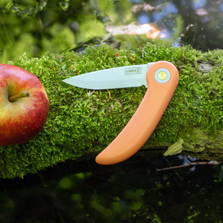 LUR-00010381 - LURCH, Picknick - Messer peach mit einklappbarer Keramikklinge