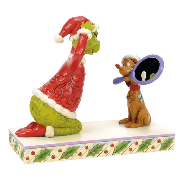 6017068 - Max hält einen Spiegel für die Grinch - Figur, Jim Shore 2025