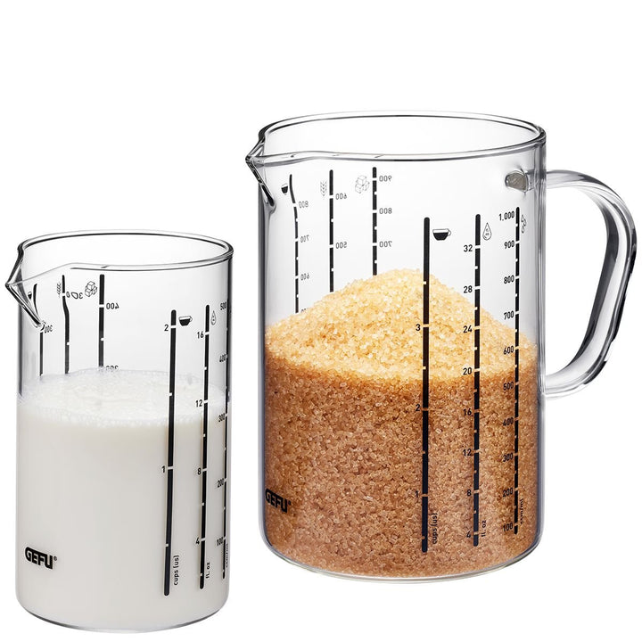 GEF - 89544 - Messbecher - Set METI, Gefu, 2 - Teilig, 500 ml und 1000ml