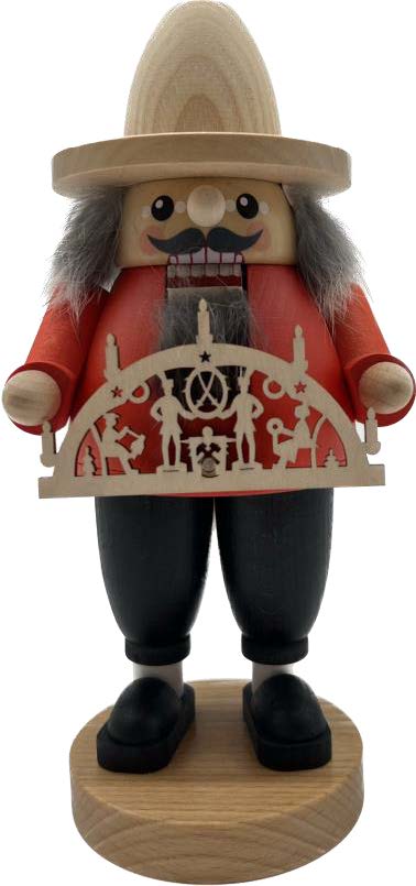 RGL - 82687 - Nussknacker mit Schwibbogen, Glässer Volkskunst, 23cm