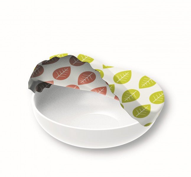 NUTSVW76 - NUTS 'Schüsselabddeckung "Grüne Blätter" Größe XL'