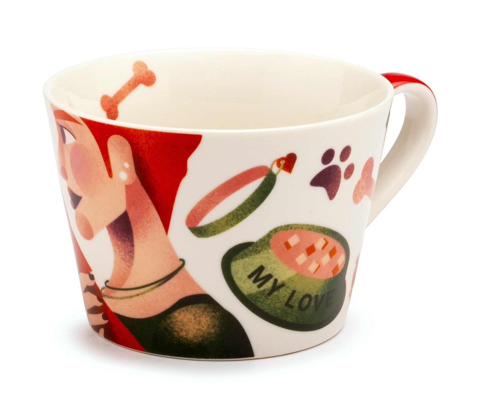 PAR - 1037927 - Palais Royal - Tasse Leidenschaft Dekor Hunde - Keramik, 460ml