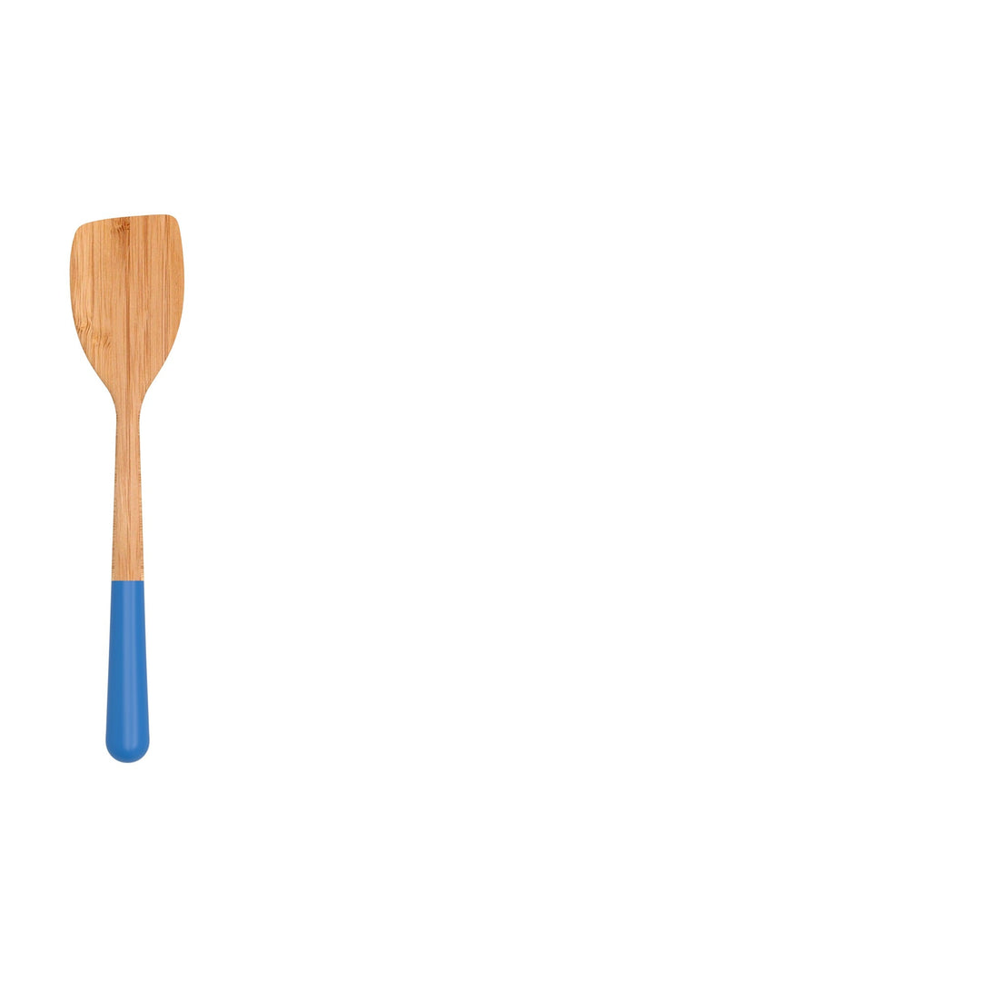 PEB - NBA104 - Blau - pebbly - farbiger Griff - Spatel aus Bambus - 30cm lang