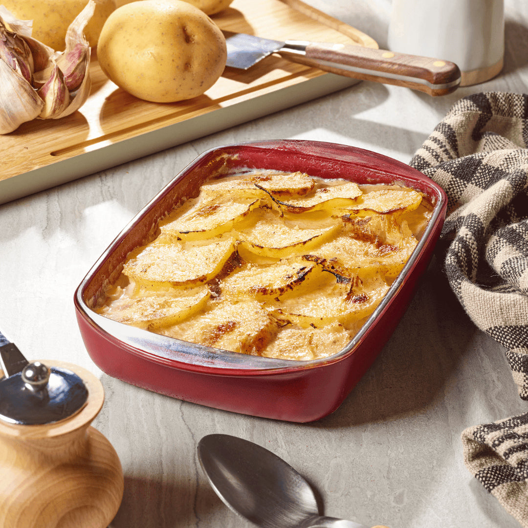 PEB-PKV-076 - pebbly - Rectangular glass baking dish with lid – 0.8 liters