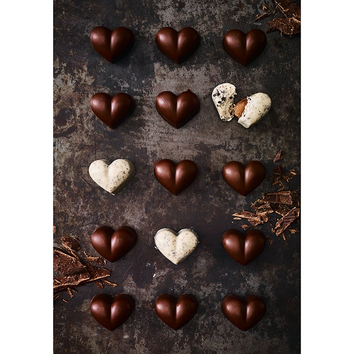 BIR - 252837 - Pralinenform Herz 2 - tlg., Birkmann, Chocolaterie