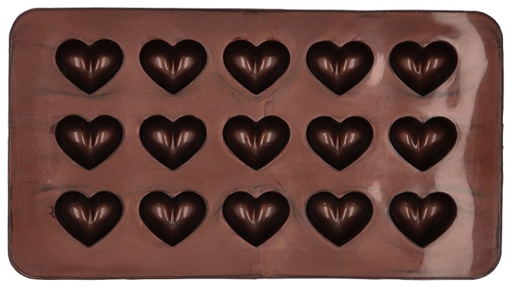 BIR - 252837 - Pralinenform Herz 2 - tlg., Birkmann, Chocolaterie