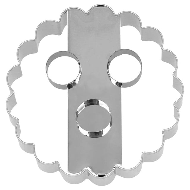 BI - 198999 - RBV Birkmann, Ausstechform, Linzer mit 3 Löchern, 10cm, Edelstahl