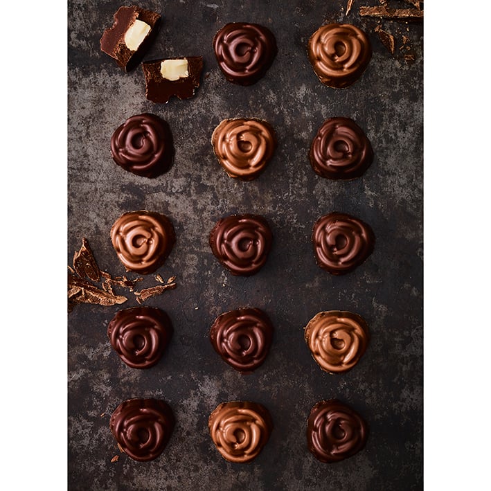BI - 252738 - RBV Birkmann, Chocolaterie Rose, Einzelform, 2 Stück