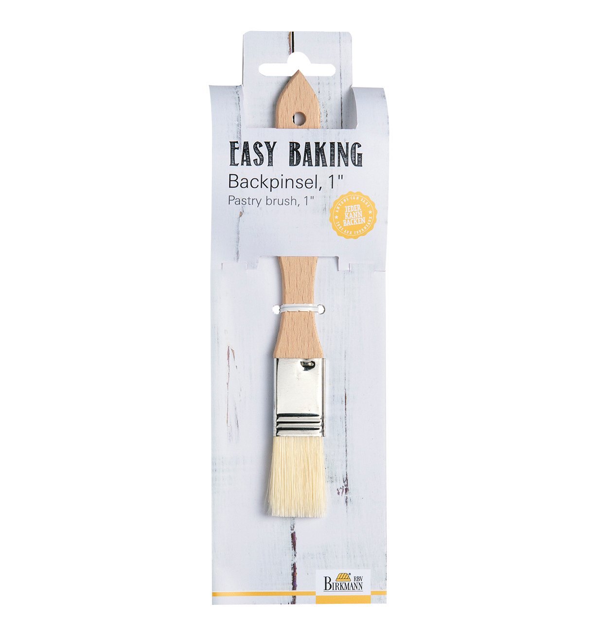 BI - 340503 - RBV Birkmann, Easy Baking, Backpinsel, B2,5cm, Buchenholz