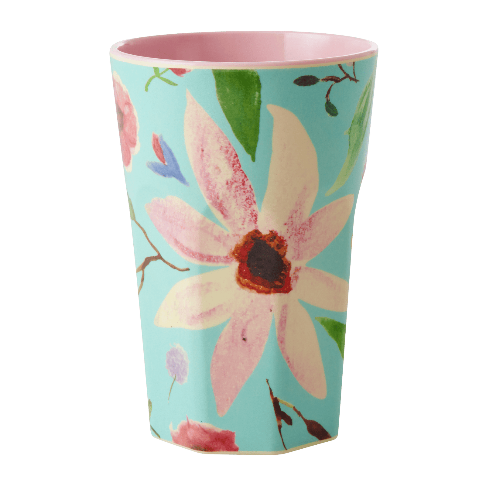 ri - MELCU - LSELFLMI - Rice, Melamine Becher mit Selma Blumen Motiv, 400ml