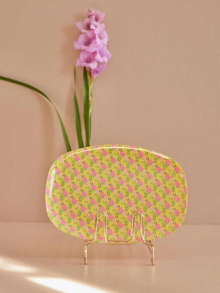RI - MELPL - SUDA - rice - Melamine Rectangular Plate with Sunny Days Print