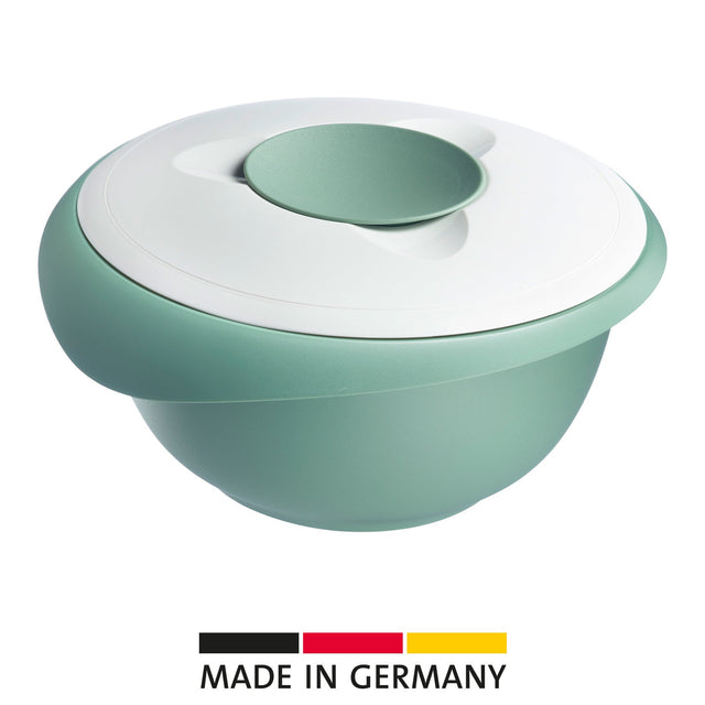 WST-3153227M - Rührschüssel mit zweigeteiltem Deckel 2,5l, mint-grün/weiß