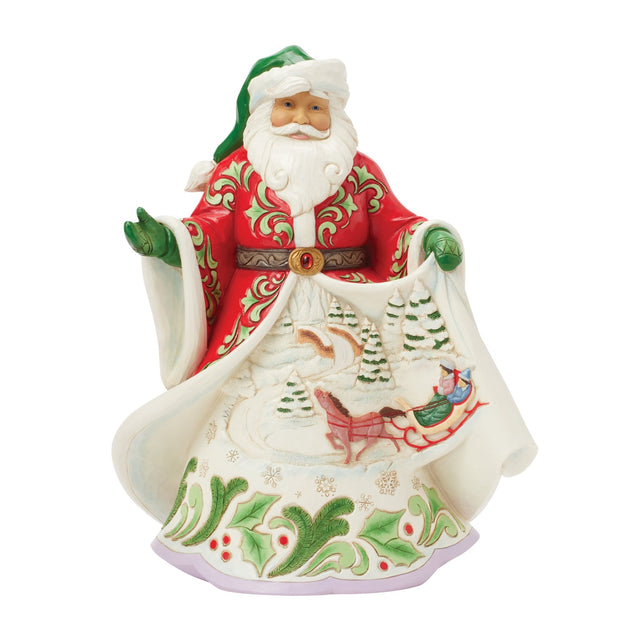 6017001FE - Santa - Magische Schlittenfahrt (Weihnachtsmann - Musical - Winterszene), h 25cm, Jim Shore 2025