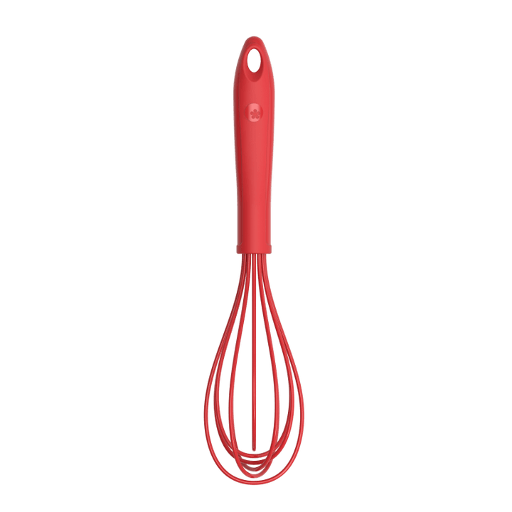 KOBL - 22931.04 - Schneebesen 28cm, KochBlume, Silikon, Edelstahl, Kunststoff, rot