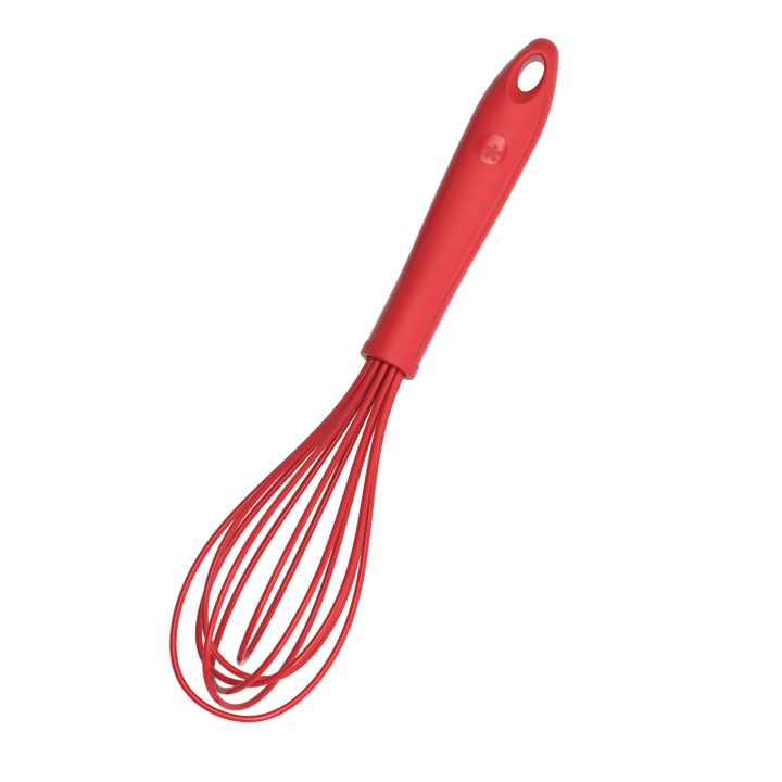 KOBL - 22931.04 - Schneebesen 28cm, KochBlume, Silikon, Edelstahl, Kunststoff, rot